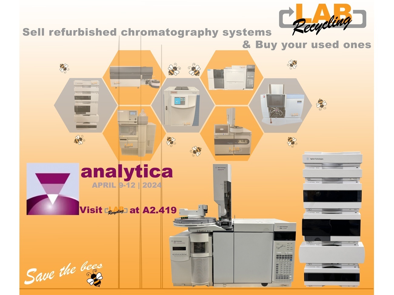 Treffen Sie Labrecycling während der Analytica 2024 in Halle 2, Stand 419