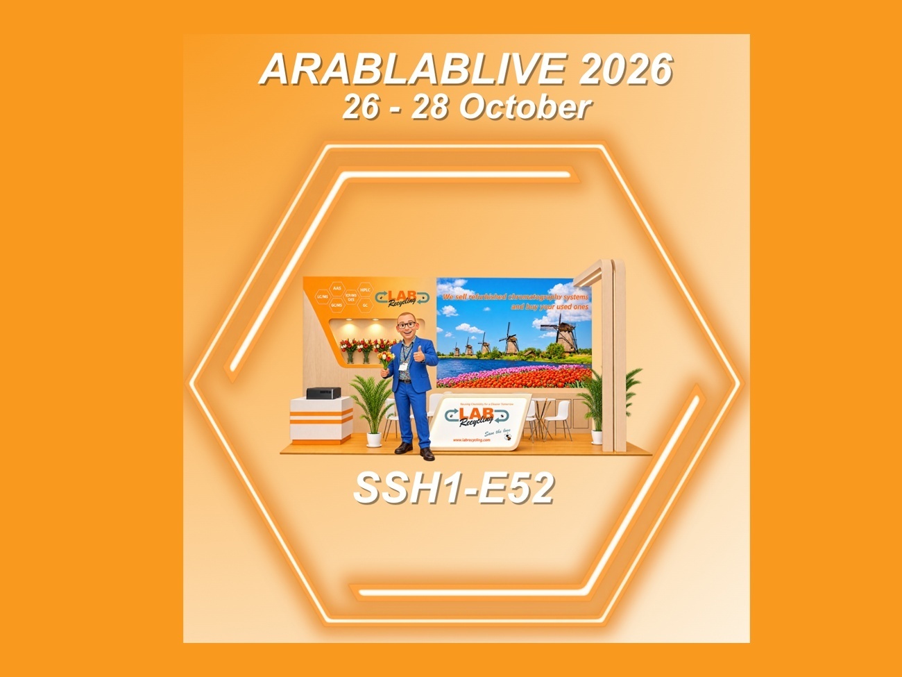 Kommen Sie und treffen Sie Labrecycling auf der Arablablive 2026 am Stand SSH1-E52